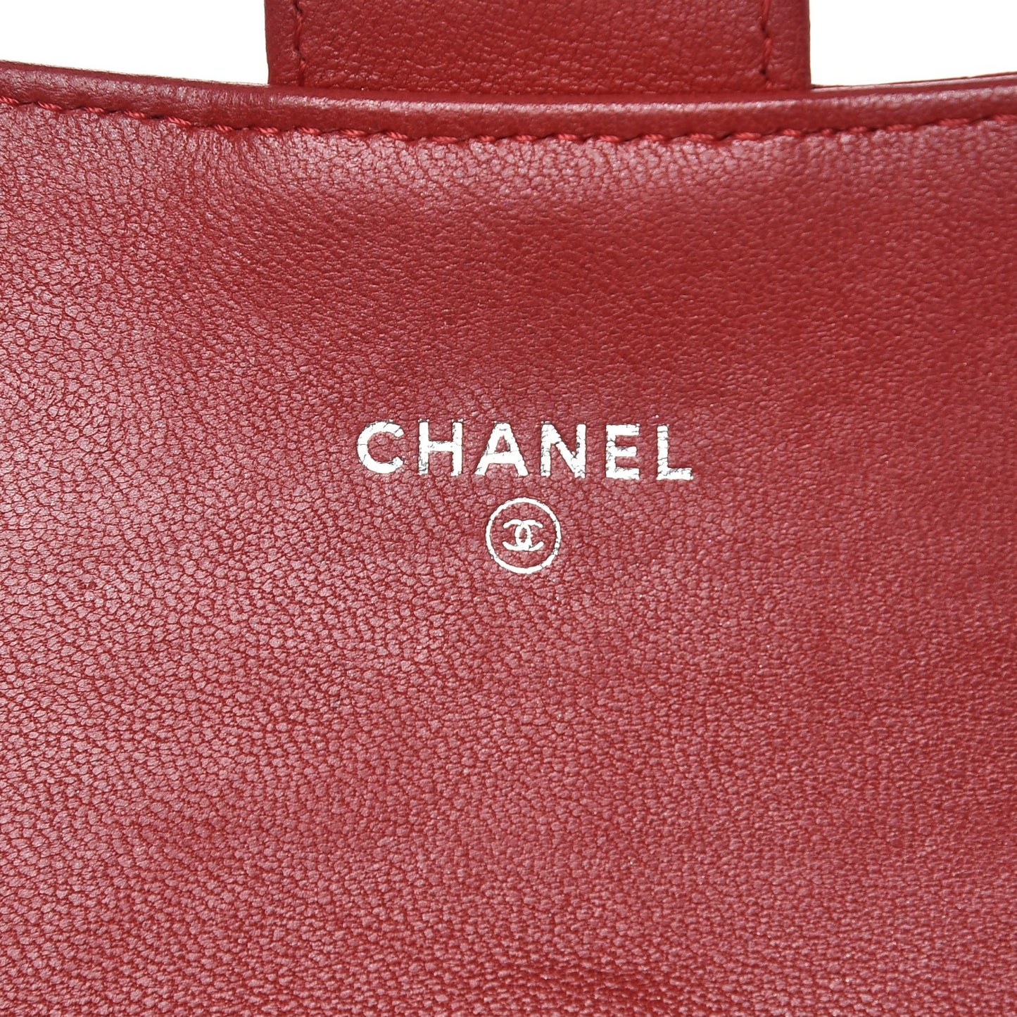 Lambskin Quilted Small Flap Wallet Red