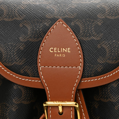 Celine Triomphe Canvas Calfskin Mini Folco Backpack Tan 6 of 11