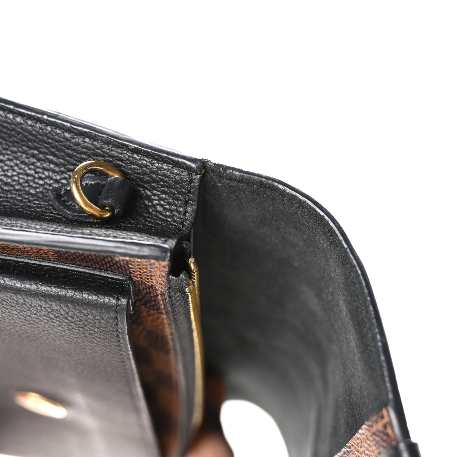 Louis Vuitton Damier Ebene Vavin Chain Wallet Black 12 of 12