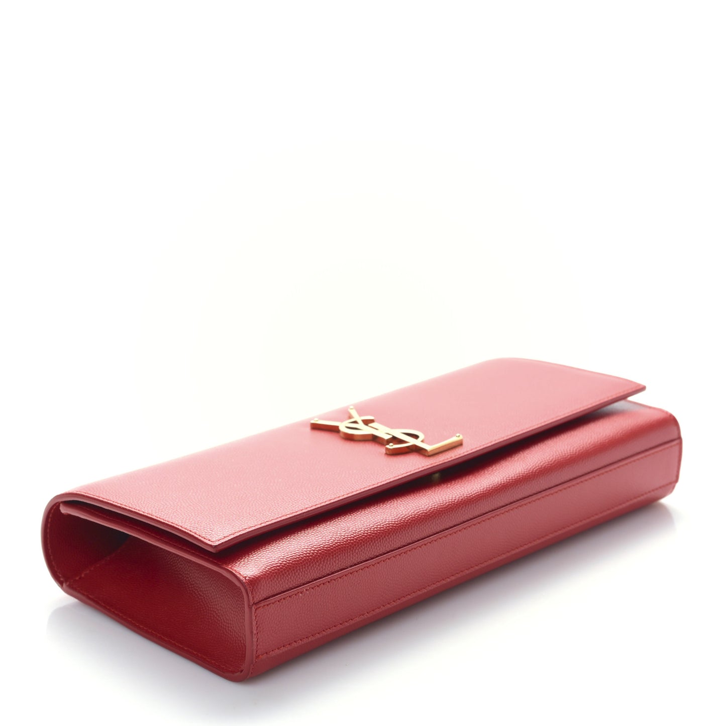 Grain De Poudre Monogram Cassandre Clutch Rouge Orient