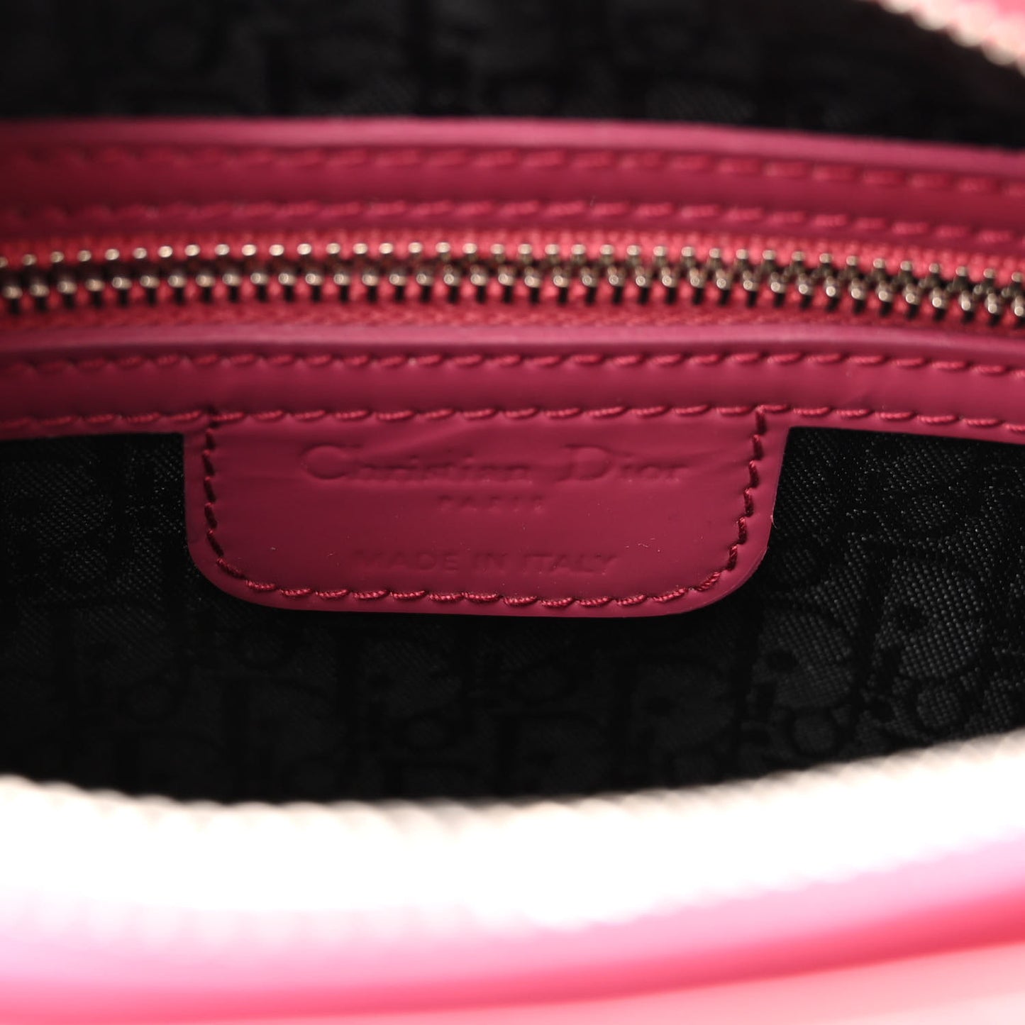 Patent Cannage Medium Lady Dior Pink