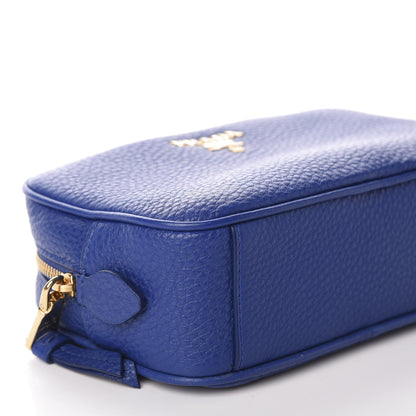 Prada Vitello Daino Cosmetic Pouch Royal 7 of 9