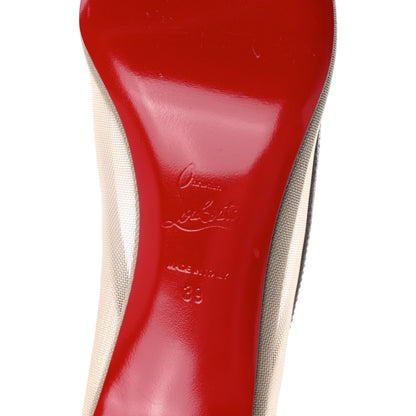 Christian Louboutin Veau Velours Crystal Rete Galativi 70 Pumps 39 Grey 8 of 9