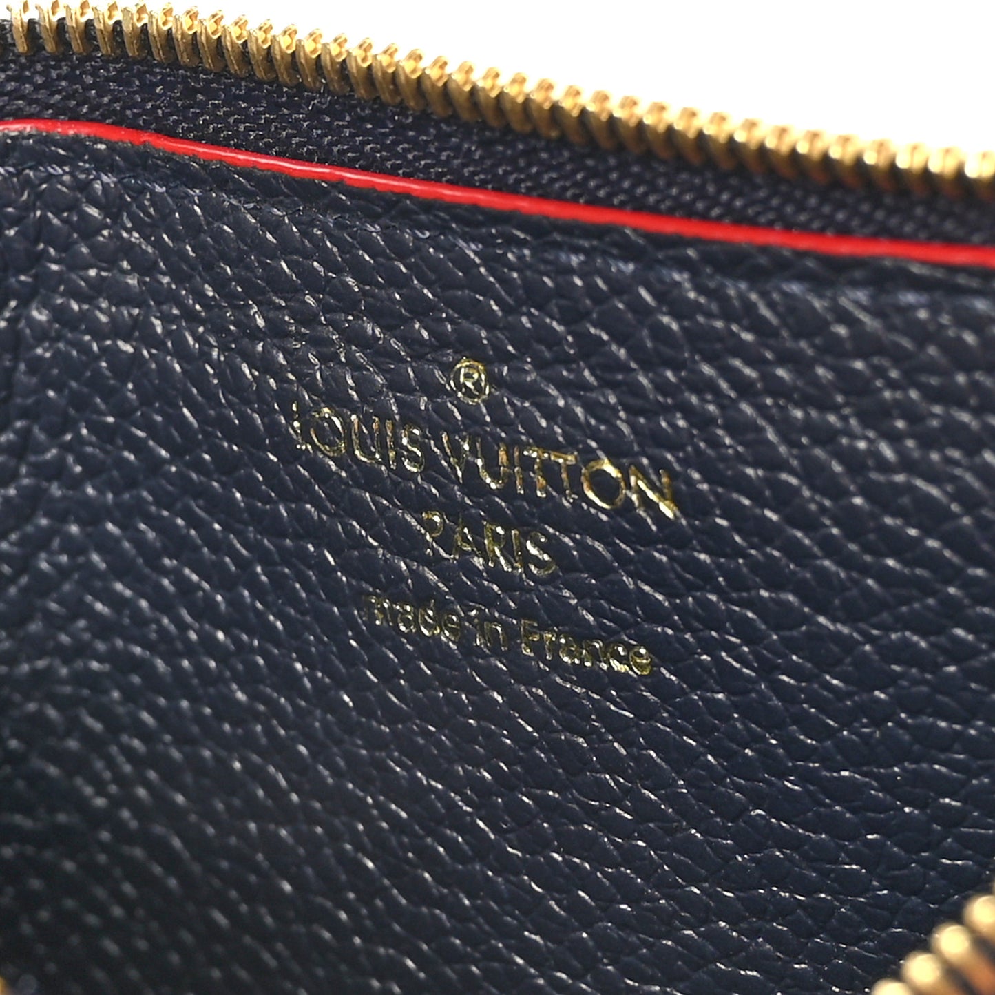 Empreinte Recto Verso Card Holder Marine Rouge