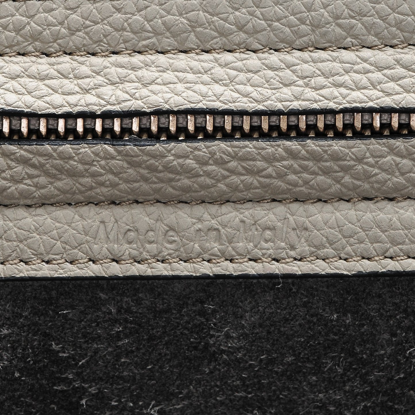 Baby Grained Calfskin Medium Phantom Luggage Grey