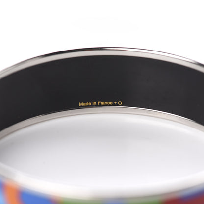 Hermes Enamel Wide Printed Capitales Bracelet 70 3 of 4
