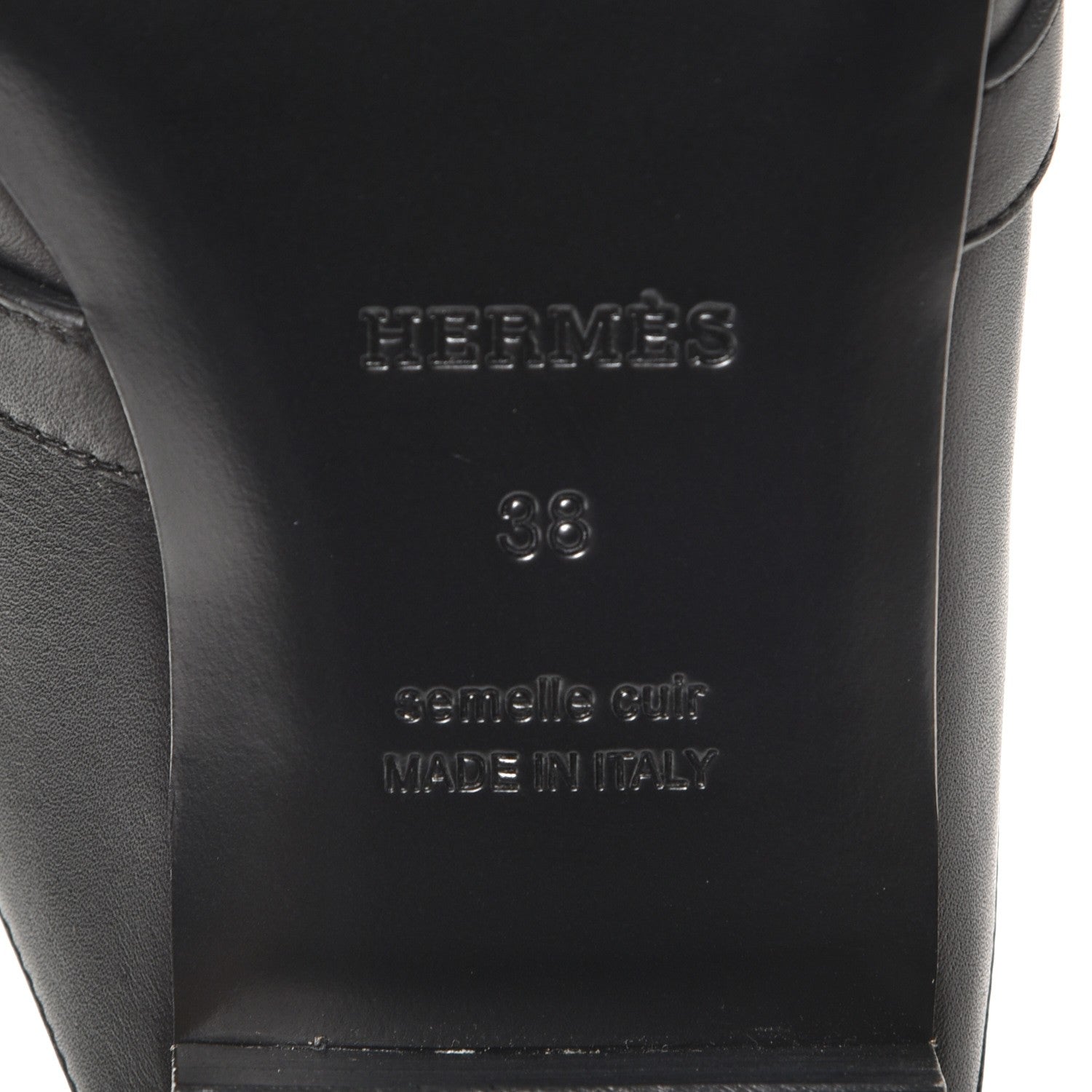 Hermes Calfskin Oz Mules 38 Black 7 of 8