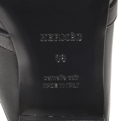 Hermes Calfskin Oz Mules 38 Black 7 of 8