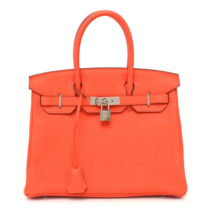 Hermes Togo Birkin 30 Orange Poppy 1 of 11