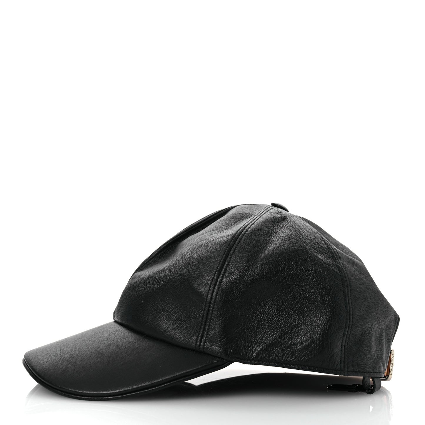 Lambskin LV Staples Baseball Cap 59 Black