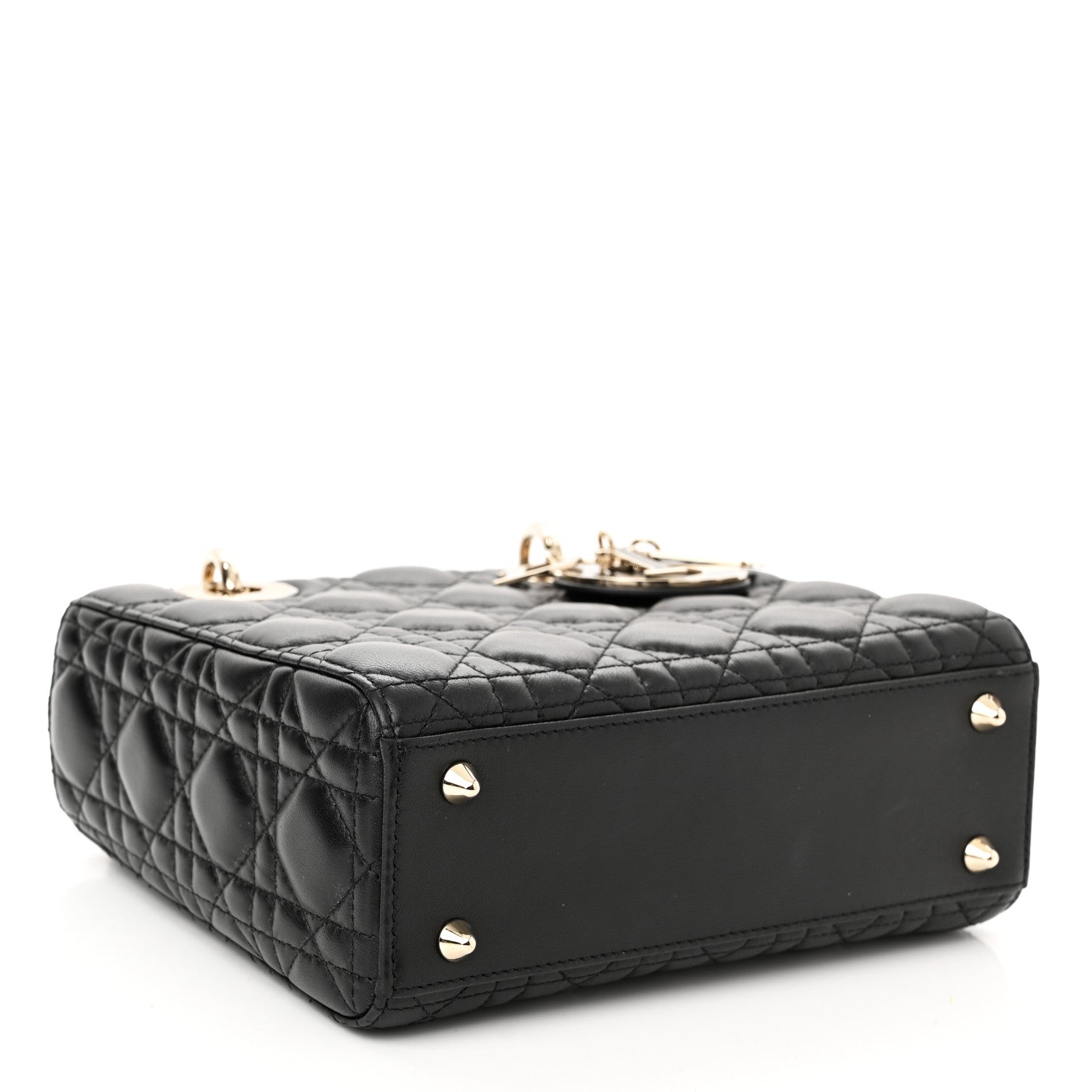 Christian Dior Lambskin Cannage Small My ABCDior Lady Dior Black 4 of 11