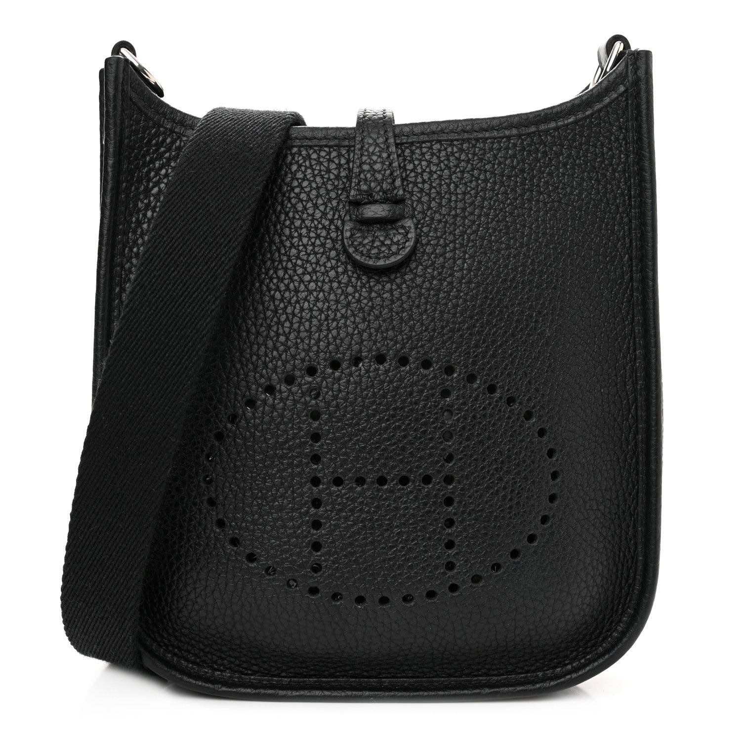 Hermes Taurillon Clemence Evelyne TPM Black 1 of 12