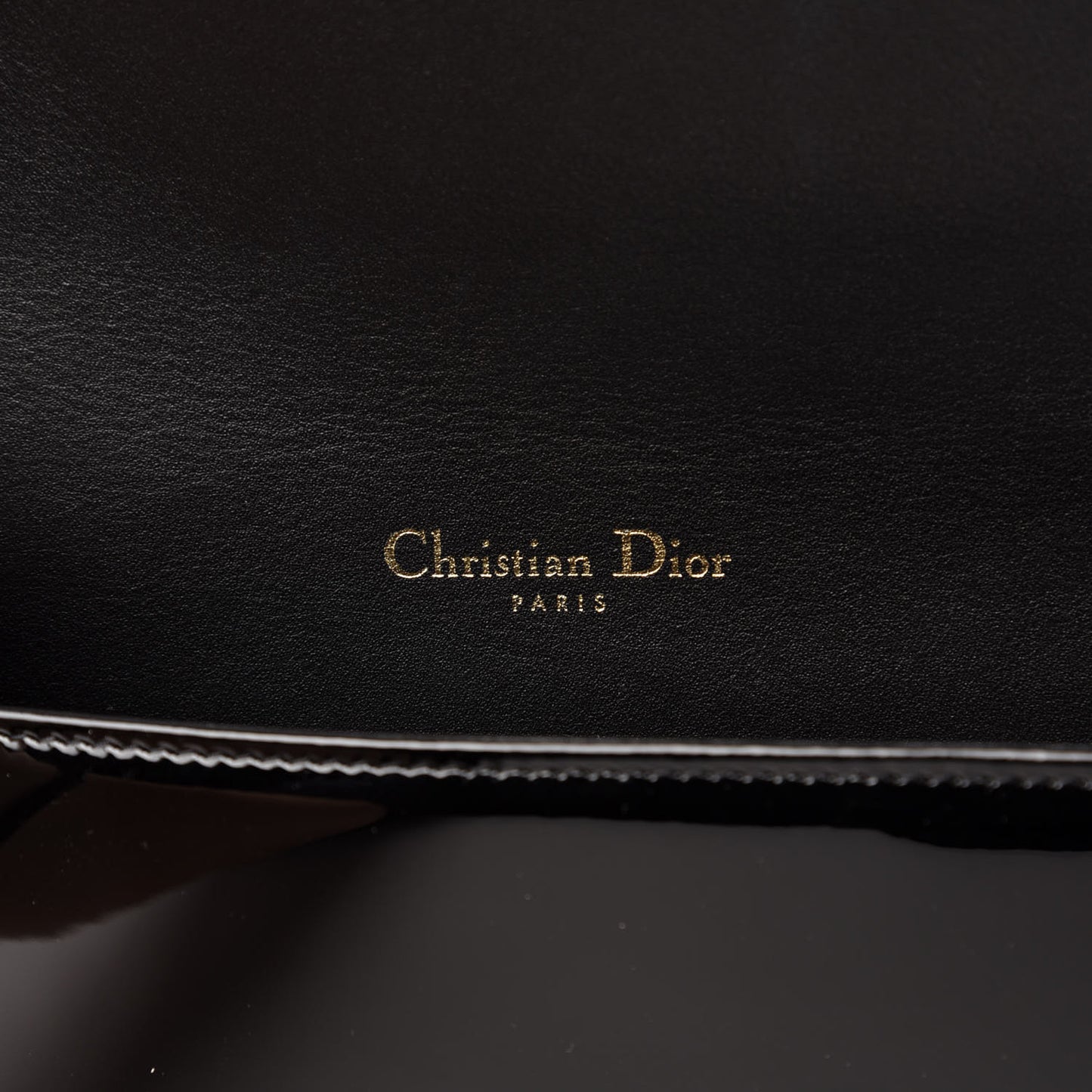 Patent Cannage Lady Dior Clutch Black