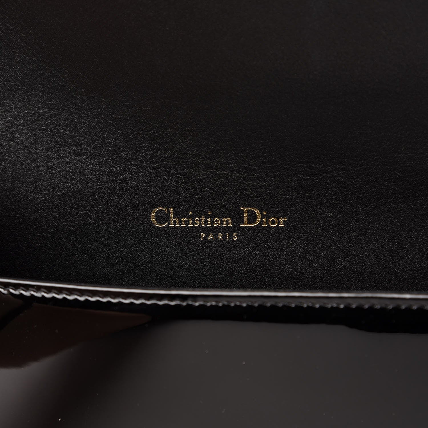 Christian Dior Patent Cannage Lady Dior Clutch Black 8 of 12