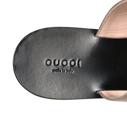 Gucci Calfskin GG Marmont Thong Sandals 38 Taupe 9 of 9