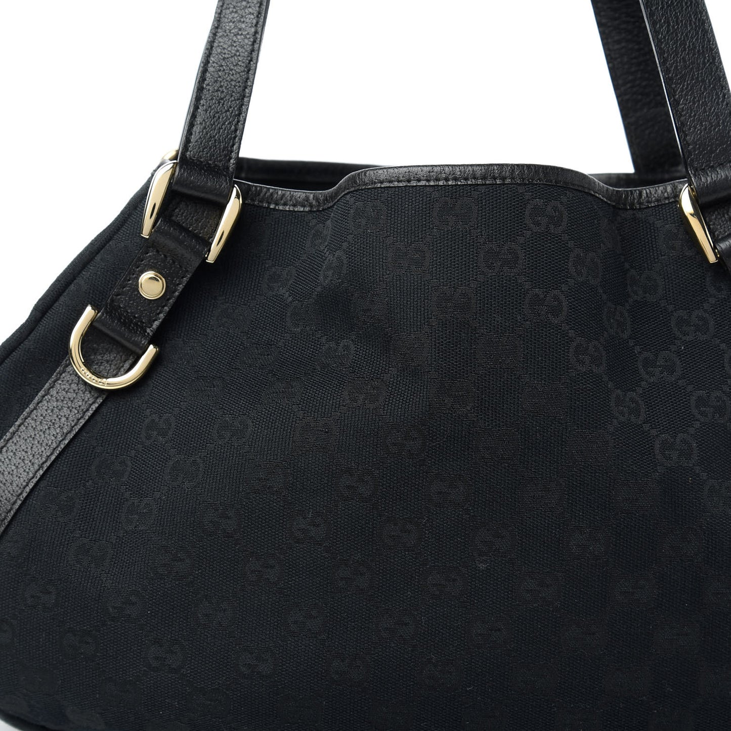 Monogram Medium Abbey Shoulder Bag Black