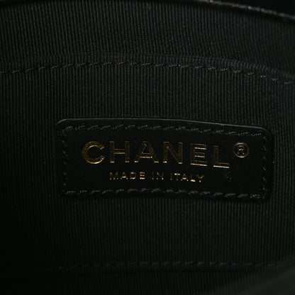 Chanel Lambskin Quilted Mini Lacquered Chain Flap Black 6 of 11