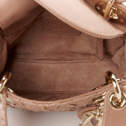 Christian Dior Lambskin Gathered Mini Lady Dior Fard 5 of 11