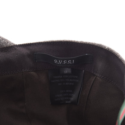 Gucci Wool Web Baseball Hat M Grey 6 of 7