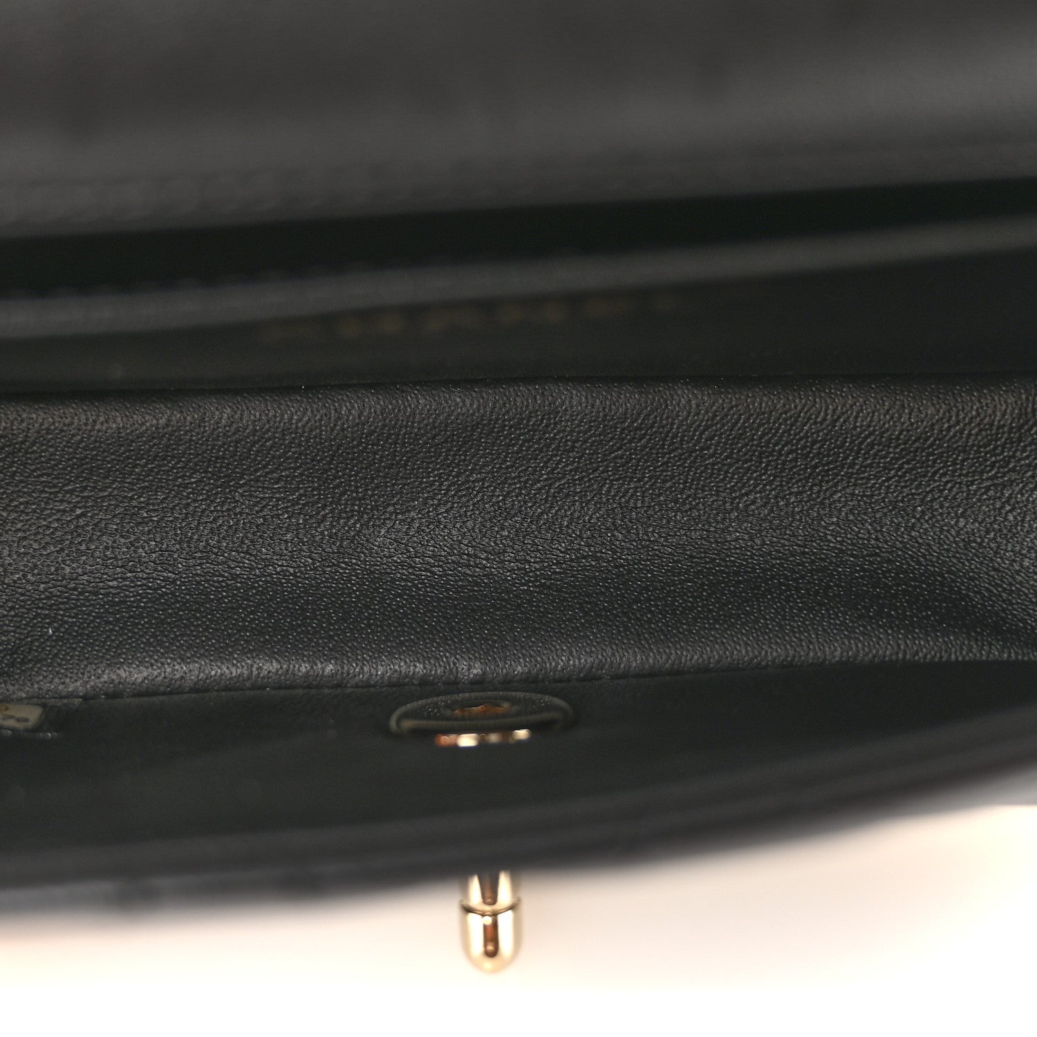 Chanel Lambskin Quilted Extra Mini V For Victory Flap Black