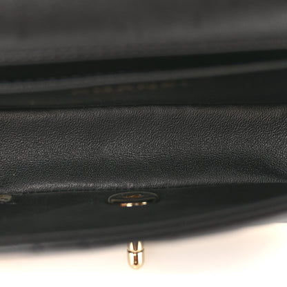 Chanel Lambskin Quilted Extra Mini V For Victory Flap Black 5 of 11