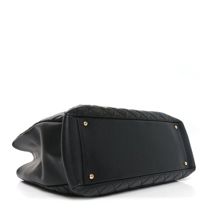 Chanel Caviar Quilted XL Grand Shopping Tote GST Black 4 of 12