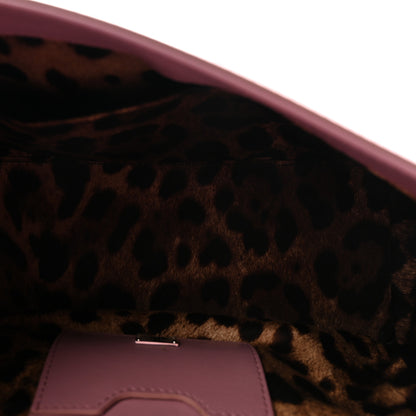 Dolce & Gabbana Calfskin Lucia Small Satchel Purple 5 of 9