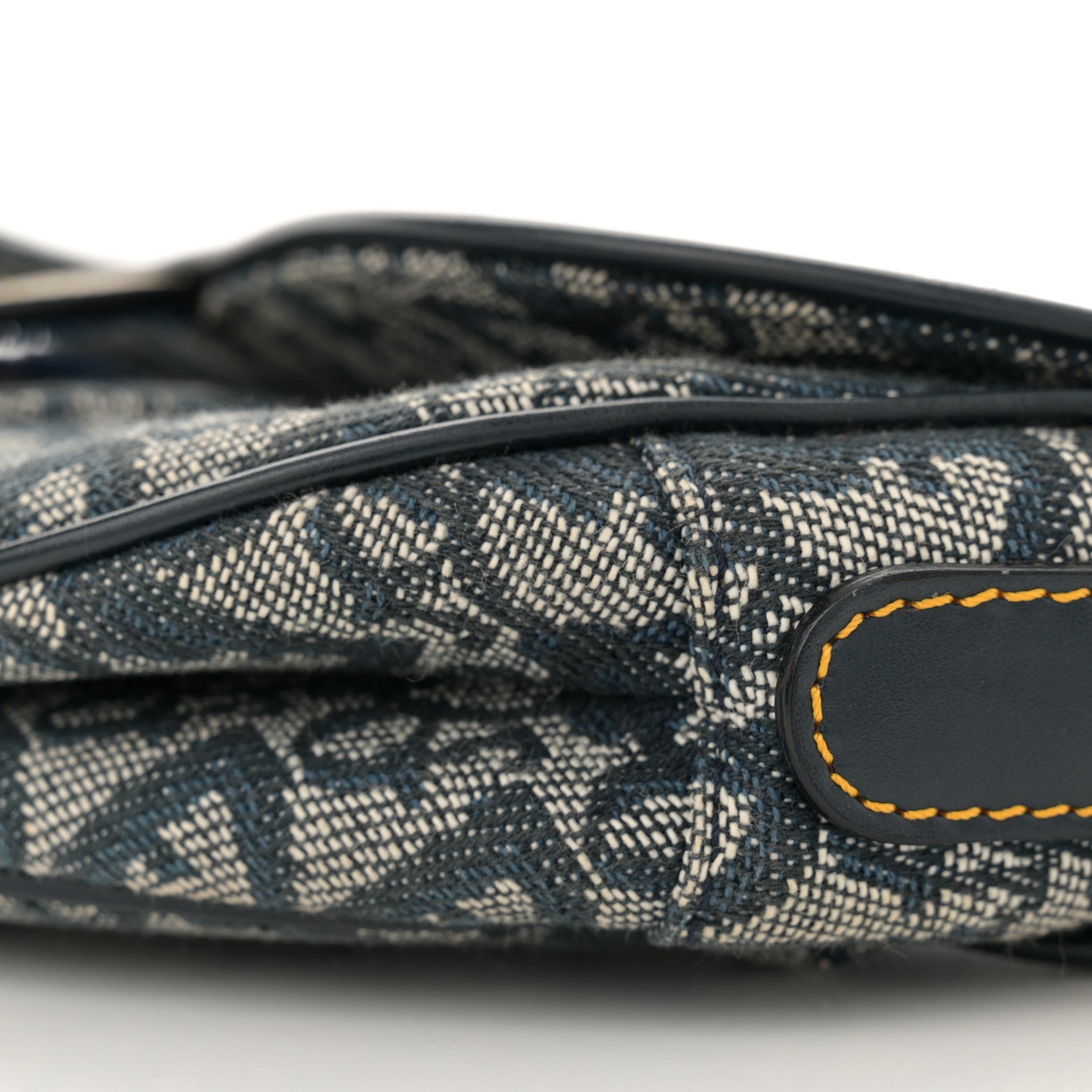 Christian Dior Monogram Saddle Bag Blue 10 of 13