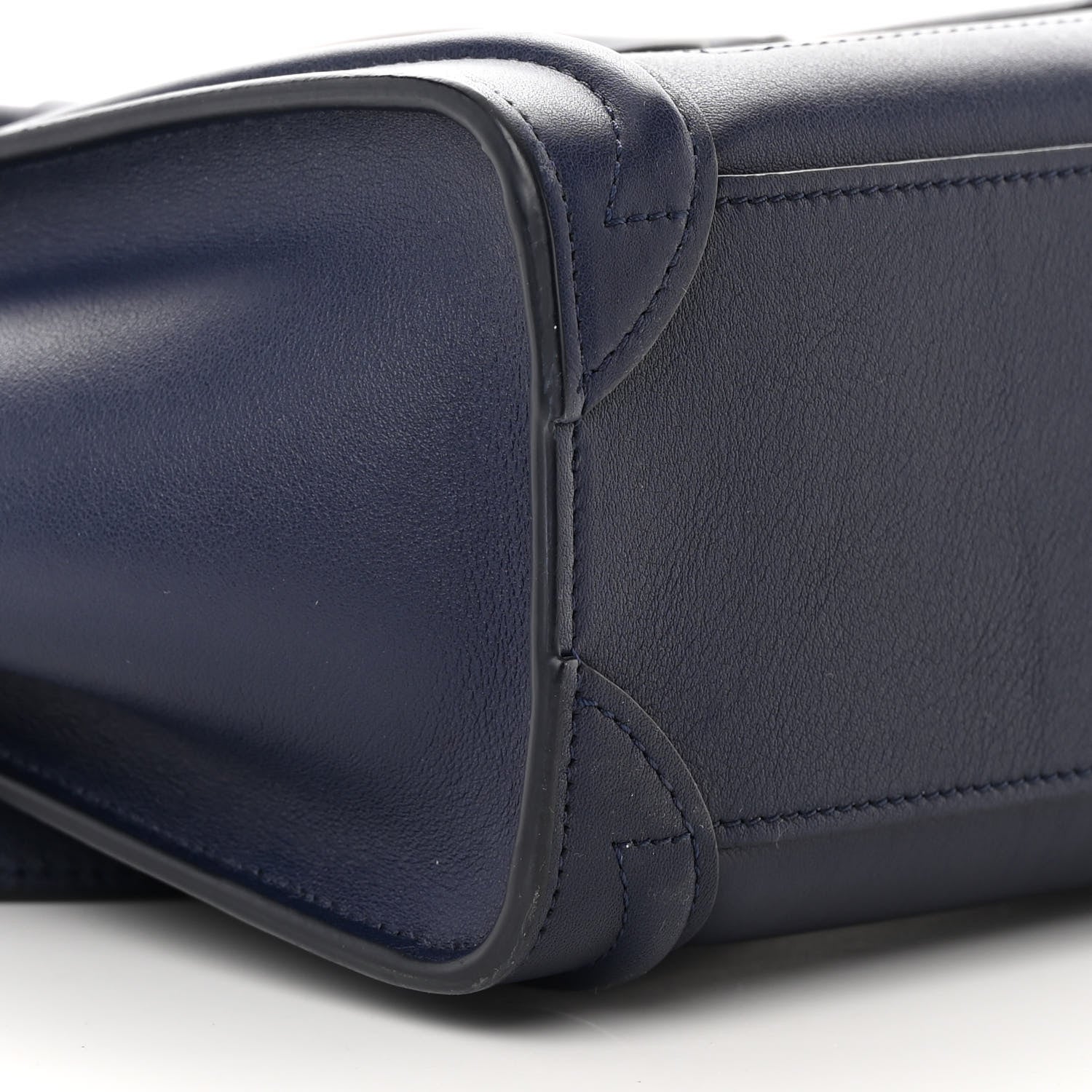 Celine Smooth Calfskin Nano Luggage Navy Blue 9 of 16