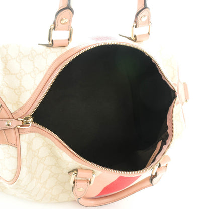 Gucci GG Plus Monogram Web Stripe Medium Joy Boston Pink 5 of 7