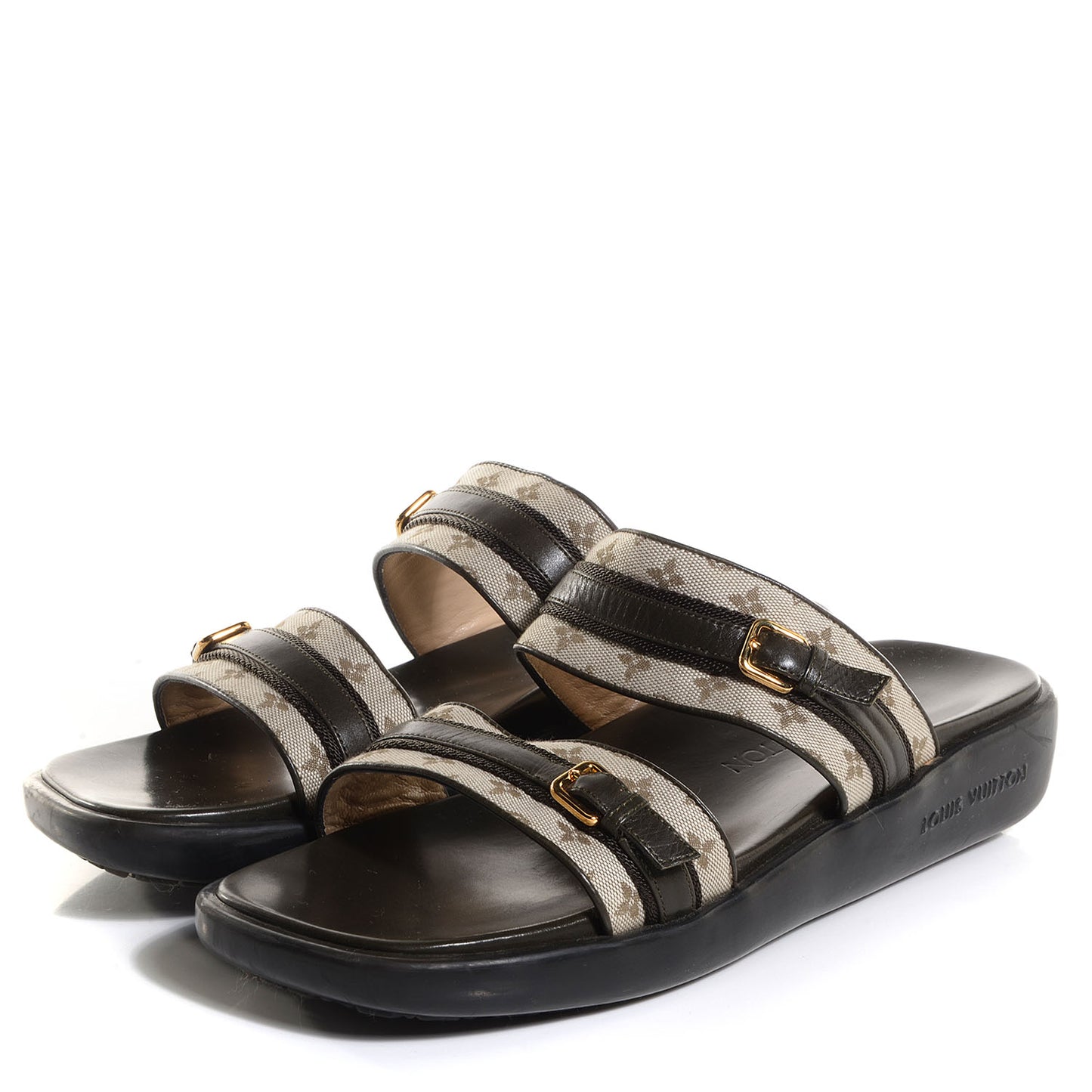 Mini Monogram Sandals Kaki 37.5