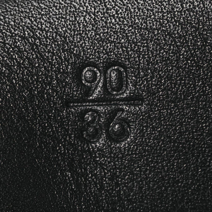 Chanel Lambskin Quilted CC Belt 90 36 Black Silvery 7 of 10