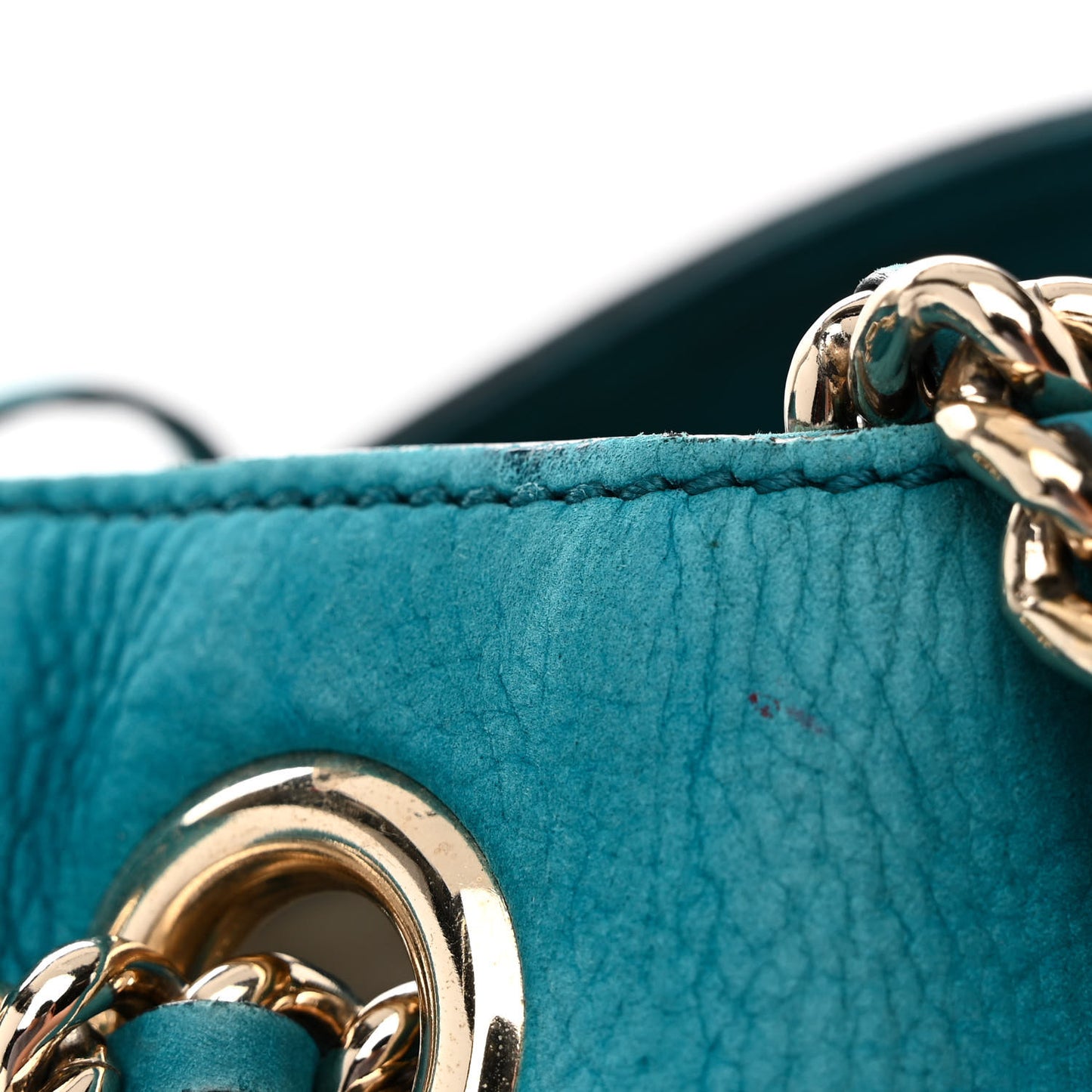 Vitello Range Medium Soho Chain Shoulder Bag Deep Cobalt