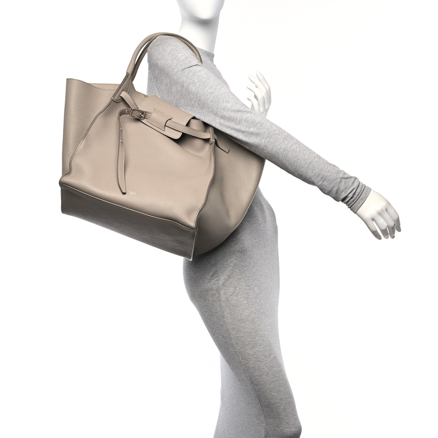 Celine Supple Grained Calfskin Medium Big Bag Light Taupe 2 of 13