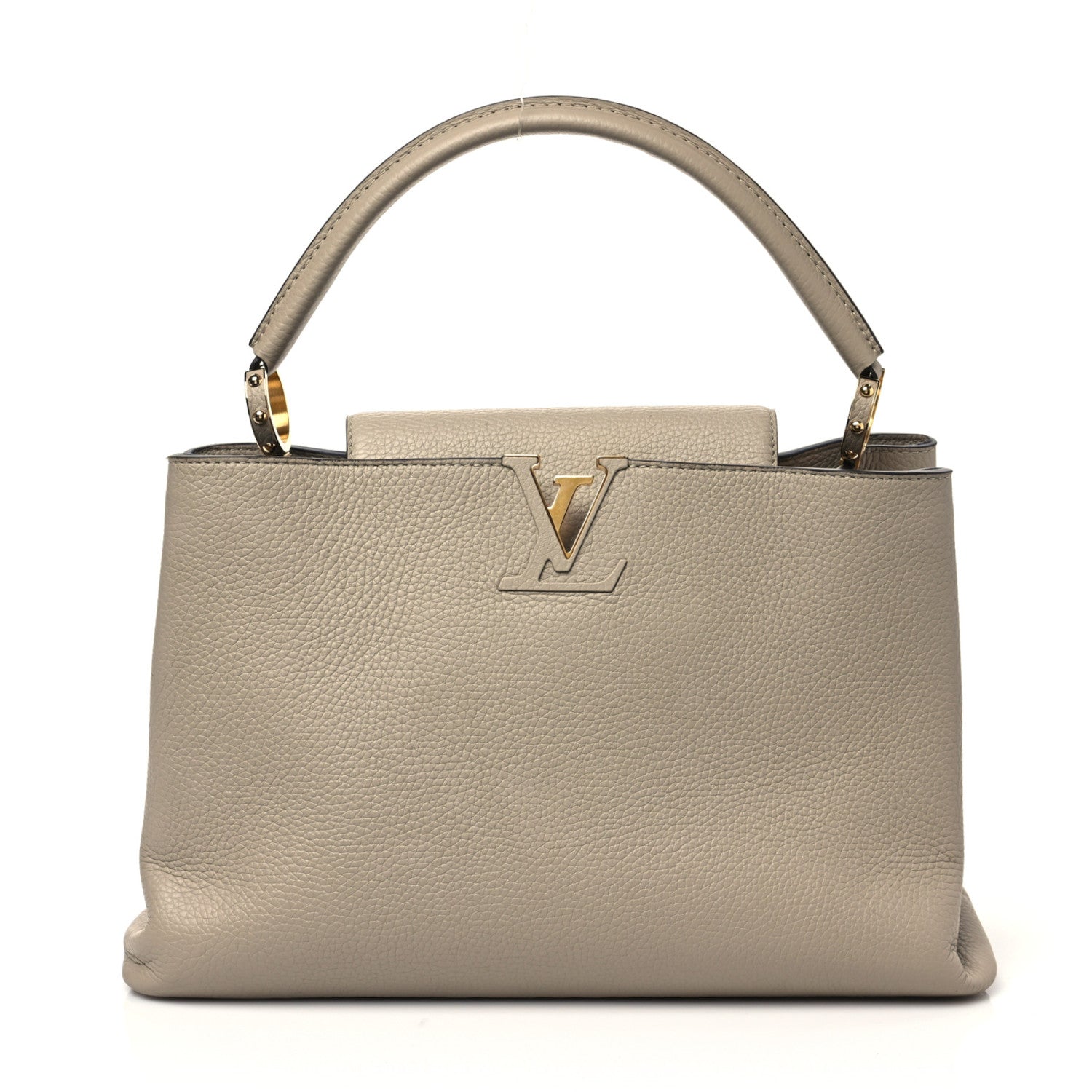 Louis Vuitton Taurillon Capucines MM Galet 1 of 10