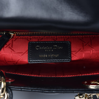 Christian Dior Lambskin Cannage Small Lucky Badges My Lady Dior Black 7 of 11