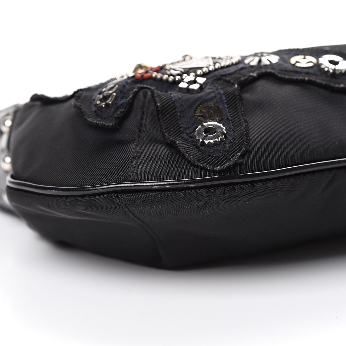 Tessuto Nylon Vela Raso Bear Hobo Black