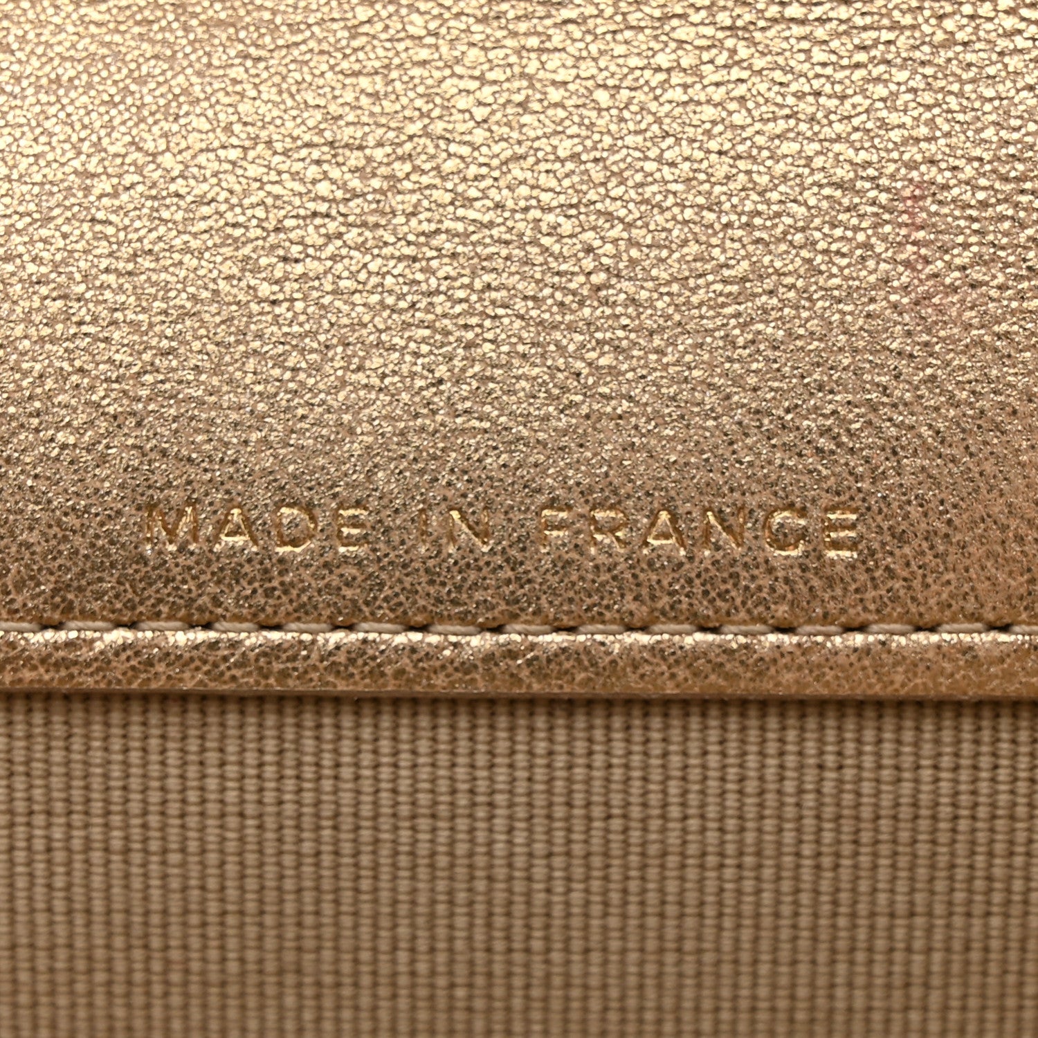 Chanel Metallic Lambskin Quilted Flap Card Holder Wallet Gold 7 of 9