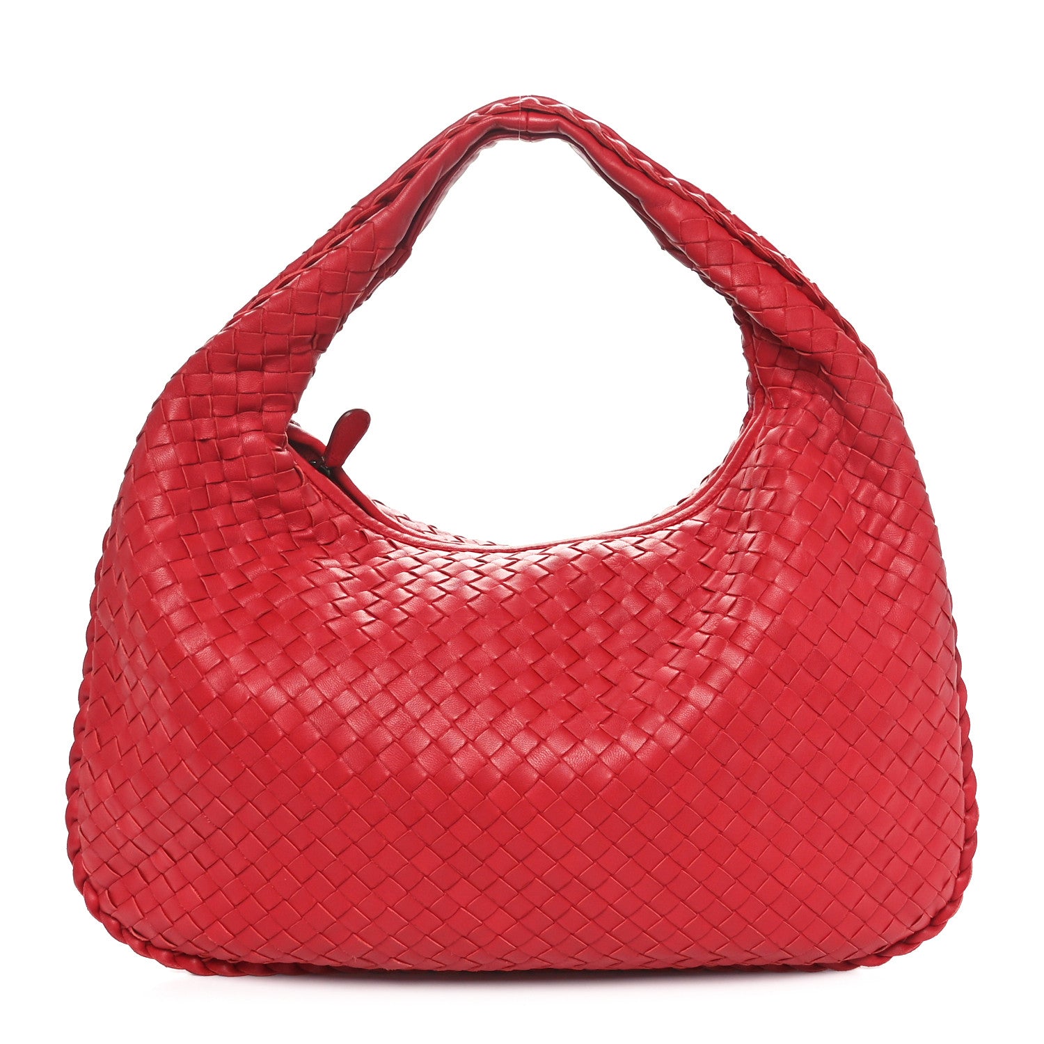 Bottega Veneta Nappa Intrecciato Medium Veneta Hobo Red 1 of 12
