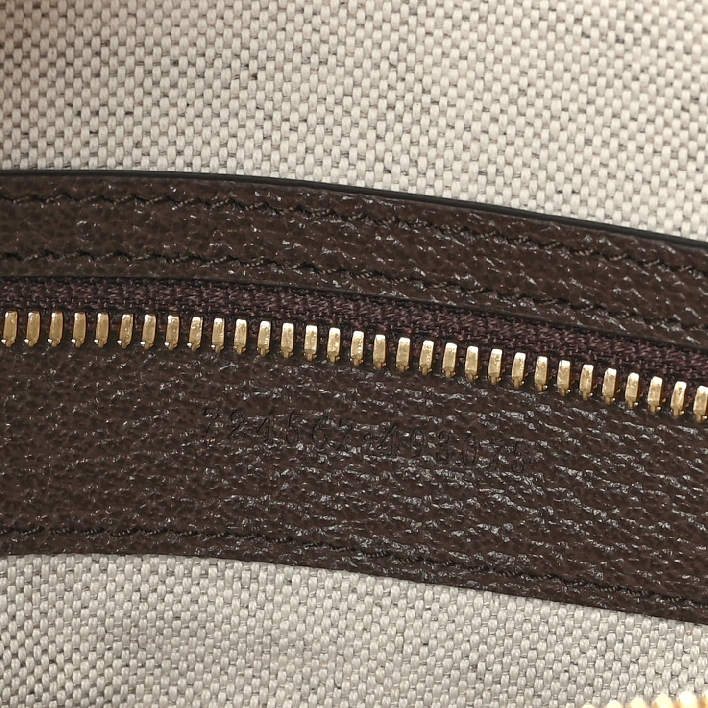 Monogram Jumbo GG Textured Dollar Calfskin Web Maxi Duffle Bag Camel Ebony