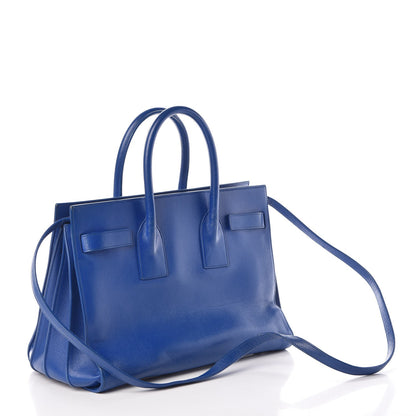 Saint Laurent Calfskin Small Sac De Jour Blue Majorelle 3 of 7