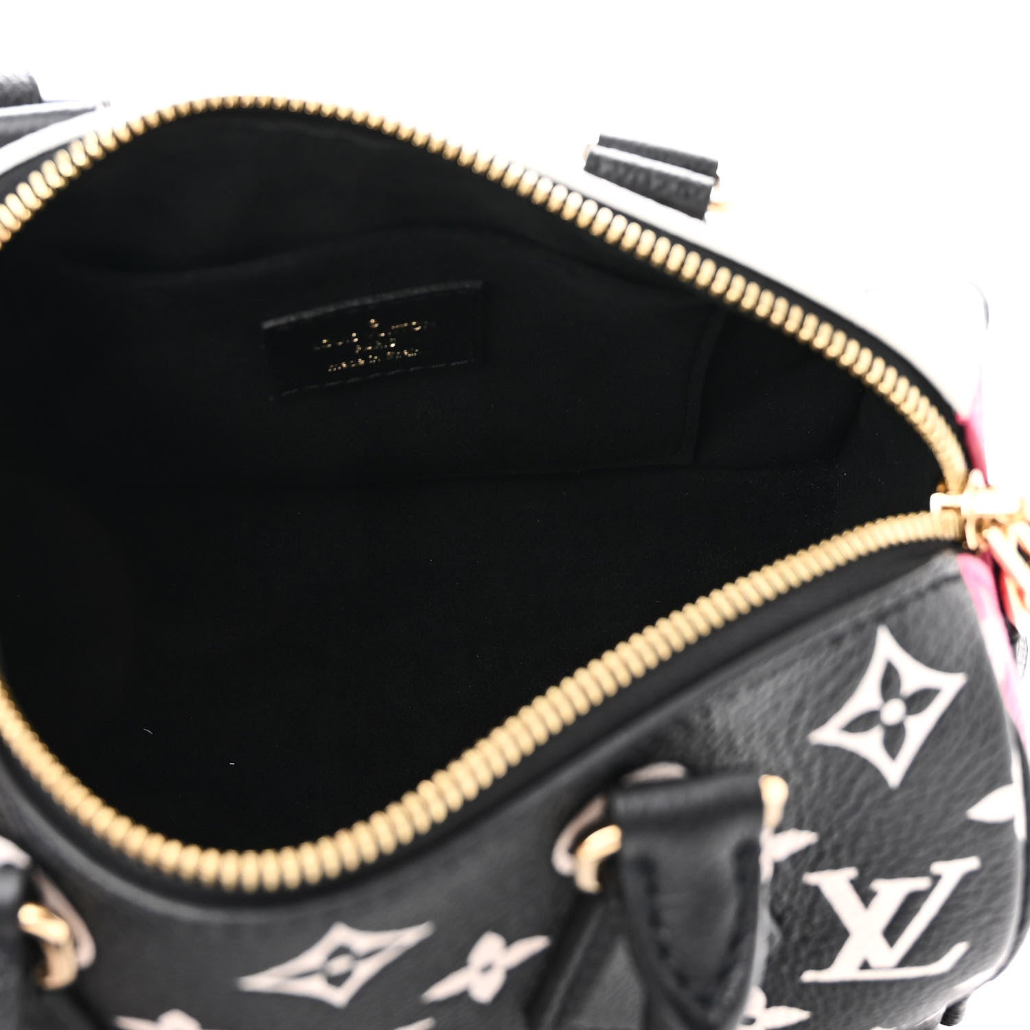 Louis Vuitton Empreinte Monogram Spring in the City Speedy Bandouliere 20 Black White Pink 5 of 10