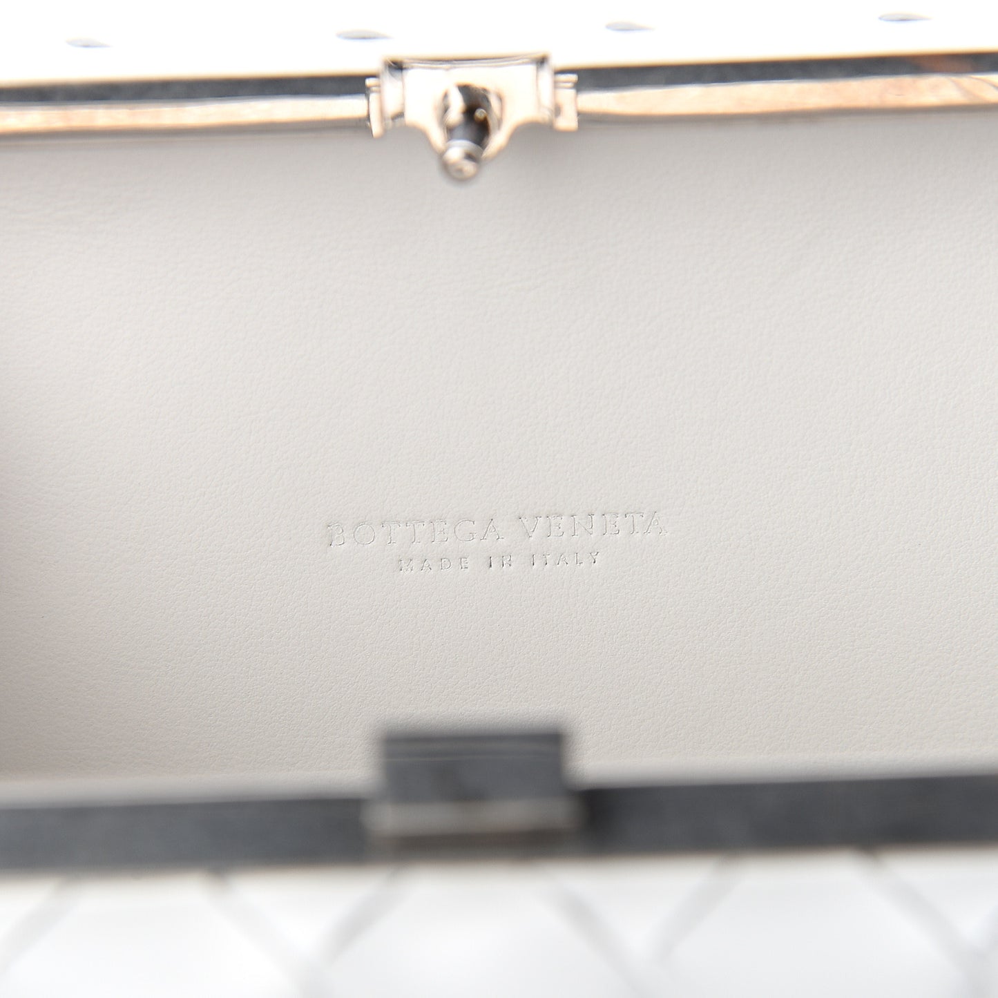 Spazzolato Intrecciato Mens Crossbody Messenger Bag Bianco