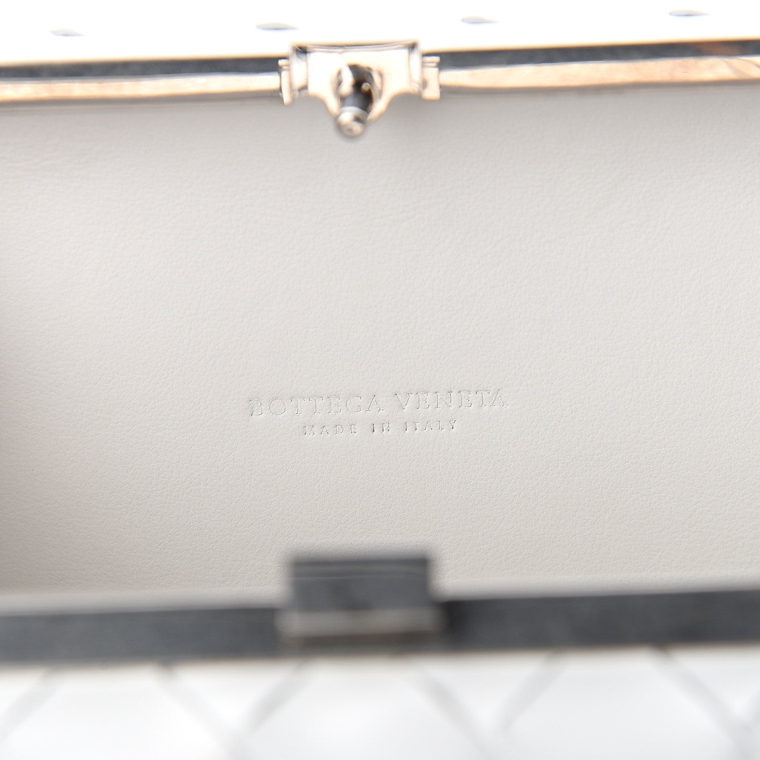 Bottega Veneta Spazzolato Intrecciato Mens Crossbody Messenger Bag Bianco 5 of 7