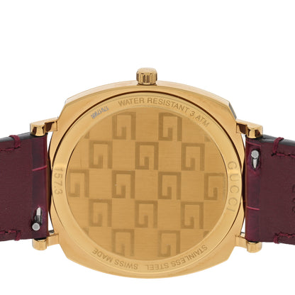 Gucci Stainless Steel Alligator 38mm Grip Quartz Watch Burgundy 4 of 5