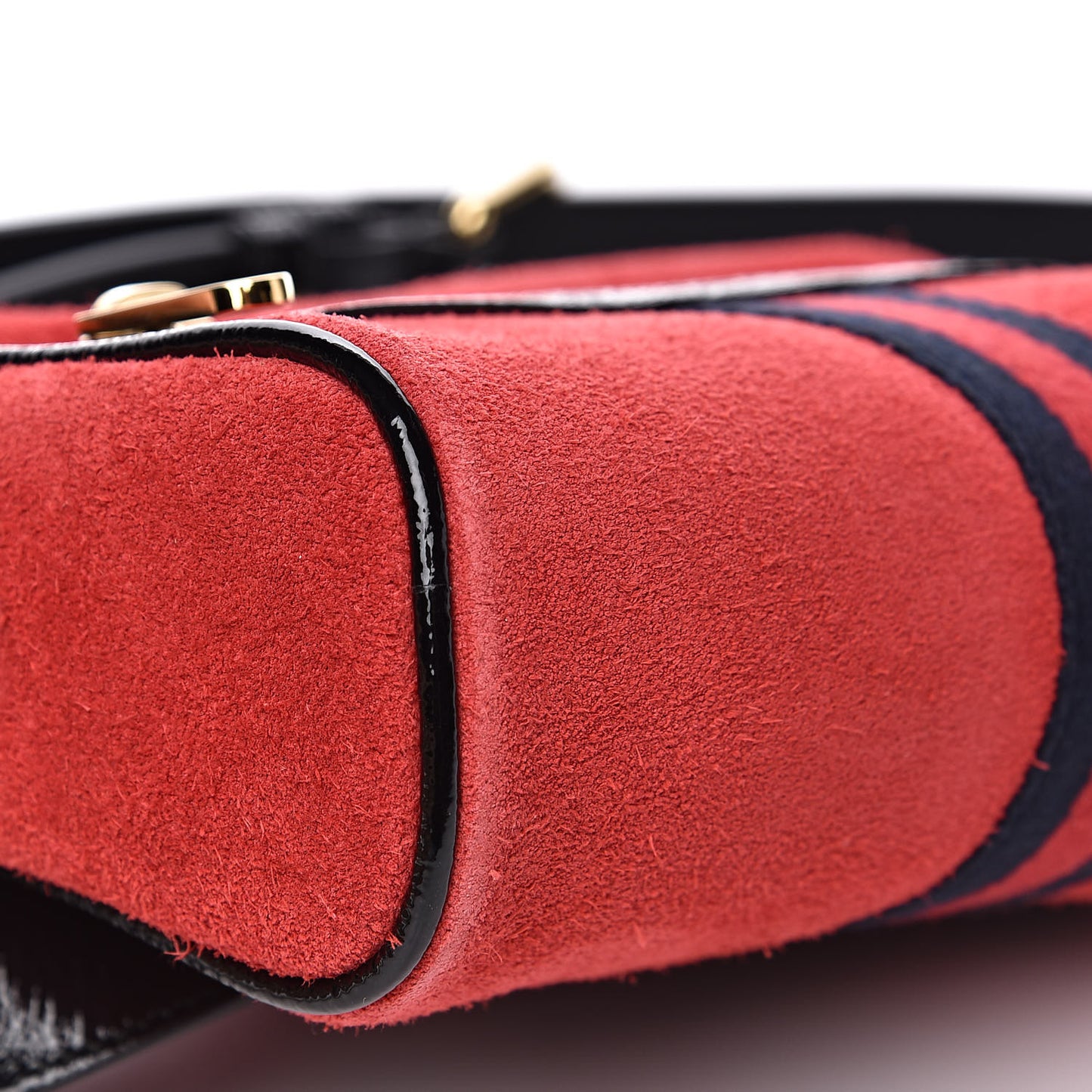 Suede Small Ophidia Belt Bag 85 34 Hibiscus Red