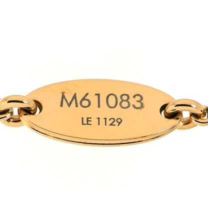 Louis Vuitton Brass Essential V Necklace Gold 6 of 6