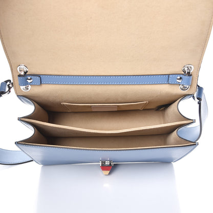 Fendi Vitello Liberty Zucca Velvet Floral Floral Kan I Shoulder Bag Ceruleo Multicolor 3 of 6