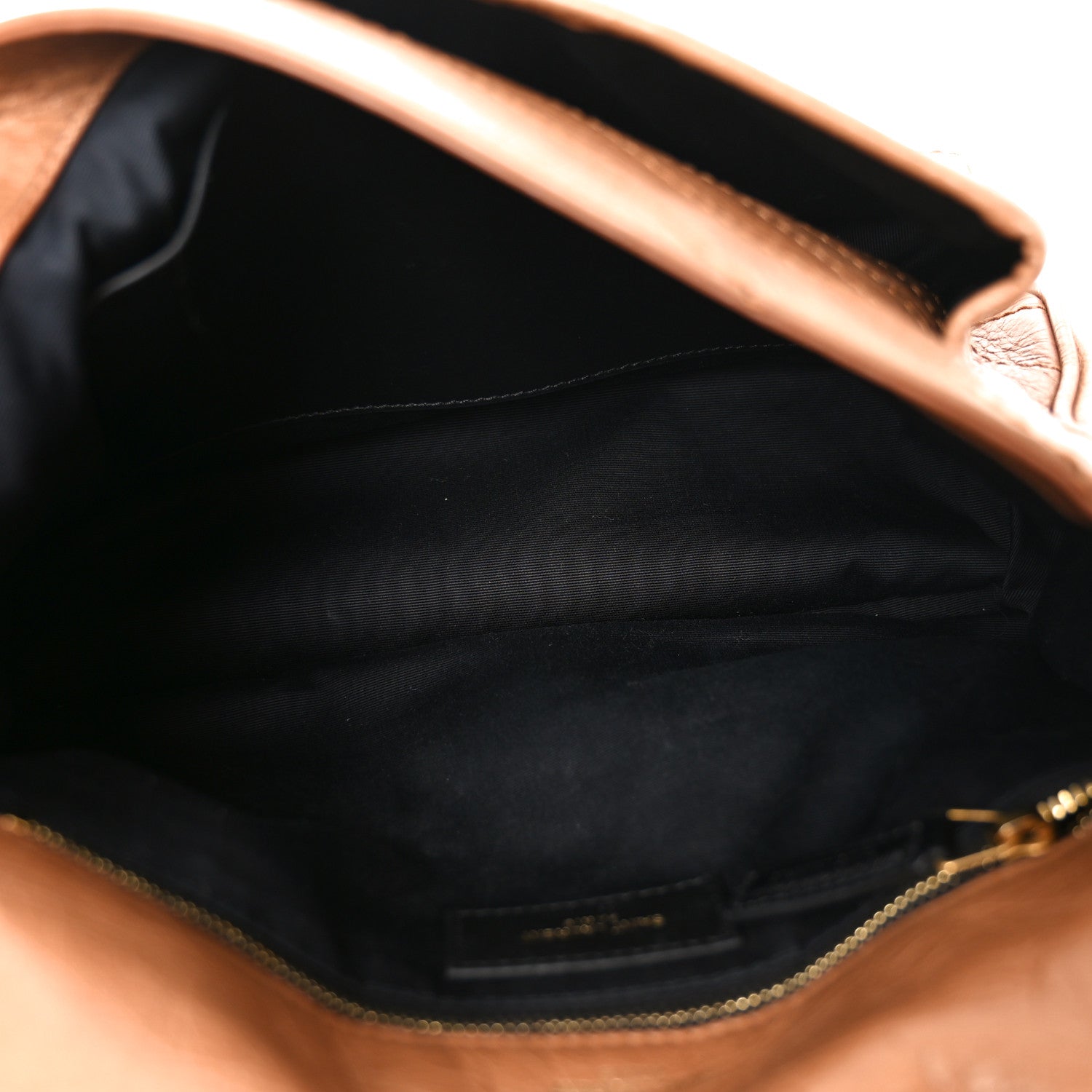 Saint Laurent Crinkled Calfskin Matelasse Monogram Medium Niki Chain Satchel Caramel 5 of 10