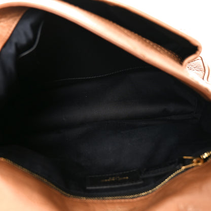 Saint Laurent Crinkled Calfskin Matelasse Monogram Medium Niki Chain Satchel Caramel 5 of 10